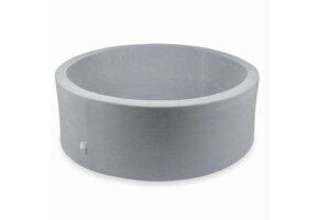 Ballenbak - rond - zonder ballen - 110x40cm - lichtgrijs
