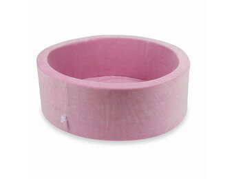 Ballenbak - zonder ballen - 90x30cm - velvet - roze