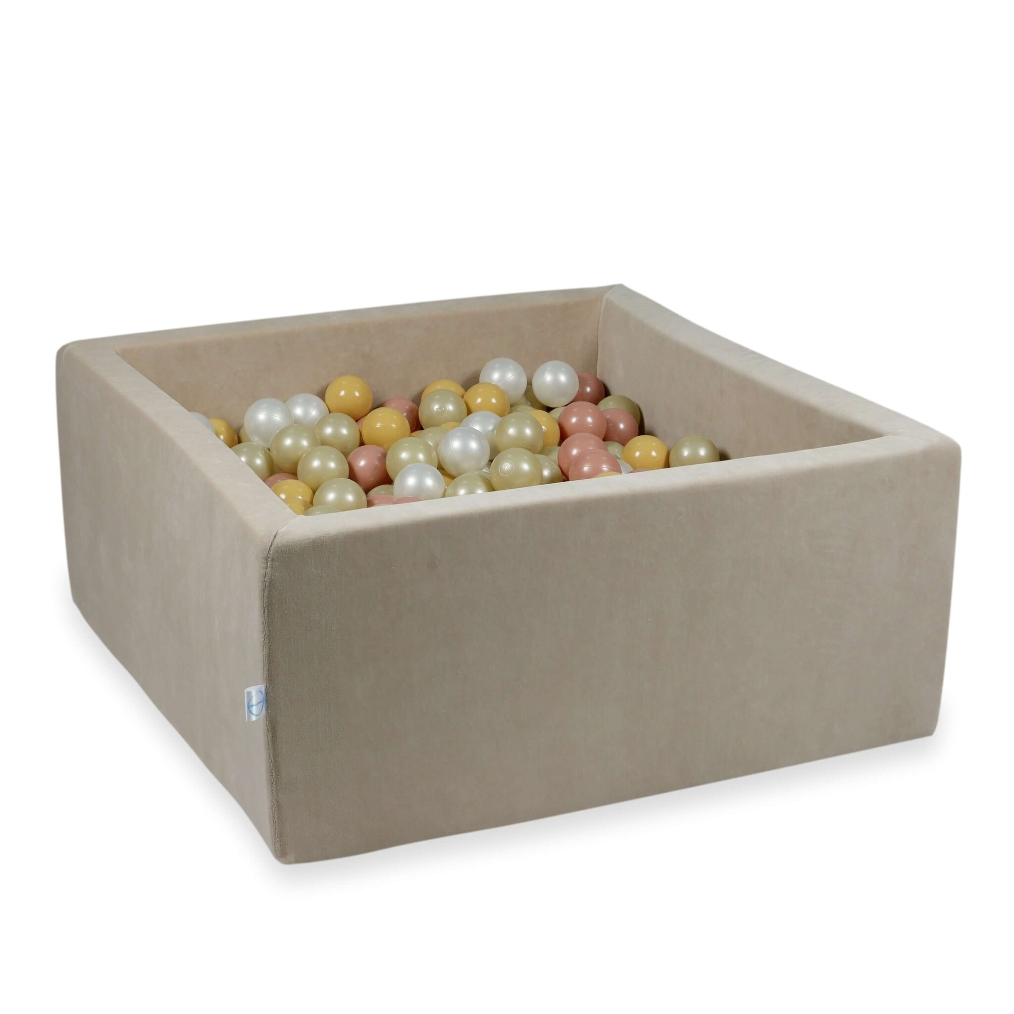 Ballenbak - 600 ballen - vierkant - beige - 90x90x40cm