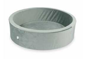 Ballenbak - zonder ballen - grijs - 90x40 cm - velvet