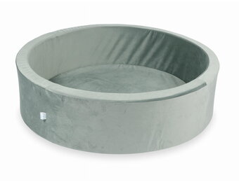 Ballenbak - zonder ballen - grijs - 90x40 cm - velvet