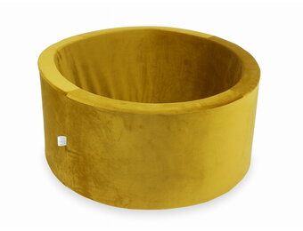 Ballenbak - rond - goud - 90x40cm - zonder ballen