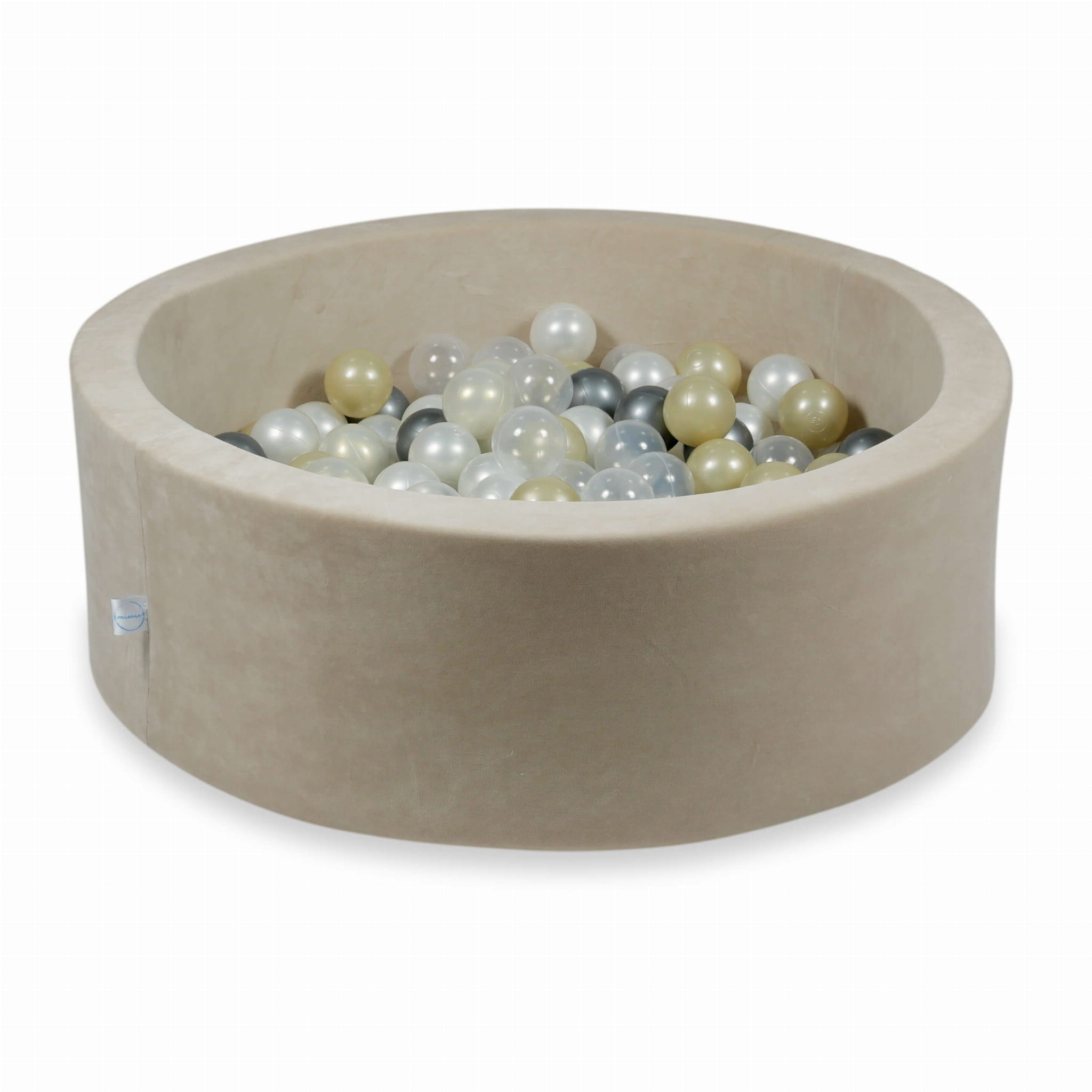 Ballenbak - 200 ballen - beige - 90x30cm - velvet