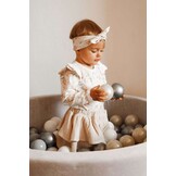 Ballenbak - lichtgrijs - 300 ballen - 90x40cm - velvet