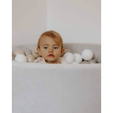 Ballenbak - lichtgrijs - 300 ballen - 90x40cm - velvet