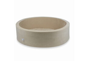 Ballenbak - zonder ballen - beige - rond - 110x30cm