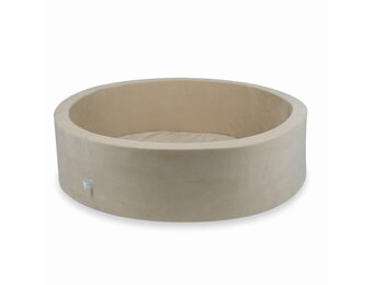 Ballenbak - zonder ballen - beige - rond - 110x30cm
