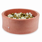 Ballenbak - 110x40cm - velvet - 500 ballen - terra