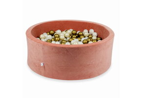 Ballenbak - 110x40cm - velvet - 500 ballen - terra