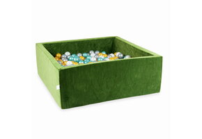 Ballenbak - zacht olijfgroen -110x110x40cm  - 600 ballen