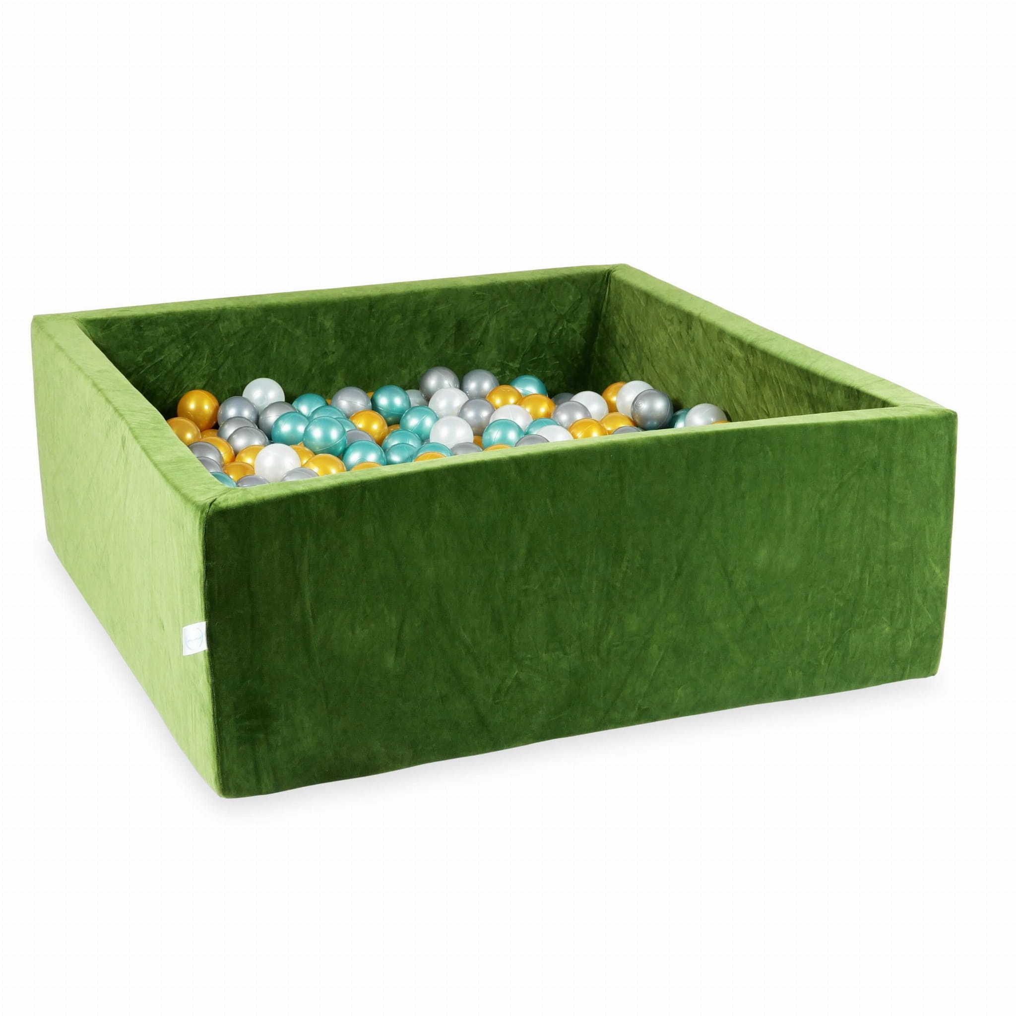 Ballenbak - zacht olijfgroen -110x110x40cm - 600 ballen