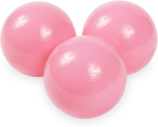Ballenbak ballen poeder roze (70mm) 100 stuks
