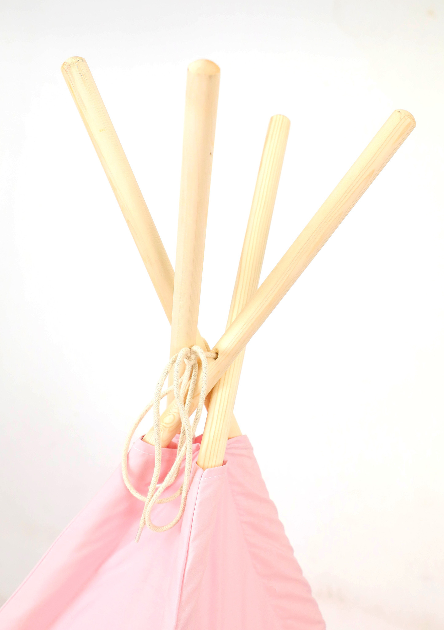 Tipi tent - speeltent met vloermat en kussens – roze