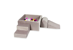 Foam speelset - met ballenbak en 400 ballen - 4-delig - lila