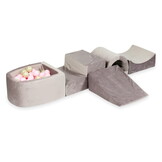 Foam speelset - met ballenbak en 100 ballen - 5-delig - lila