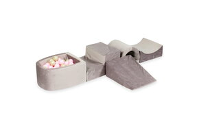 Foam speelset - met ballenbak en 100 ballen - 5-delig - lila