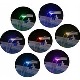 Zwembad fontein - LED verlichting - 34,5x26x30 cm - wit blauw