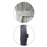 Zweefparasol - met voet en parasolhoes - 250x250cm - cacao