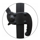 Zweefparasol - met voet en parasolhoes - 250x250cm - cacao