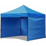 Partytent - 3x3 m - 3 zijwanden - opvouwbaar - blauw