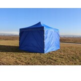 Partytent - 3x3 m - 3 zijwanden - opvouwbaar - blauw