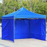 Partytent - 3x3 m - 3 zijwanden - opvouwbaar - blauw