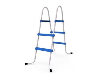 Zwembadtrap - 84 cm - metaal - 2x2 treden - max. 150 kg