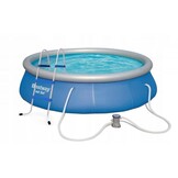 Zwembadtrap - 84 cm - metaal - 2x2 treden - max. 150 kg