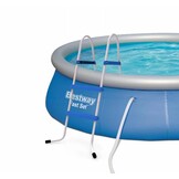 Zwembadtrap - 84 cm - metaal - 2x2 treden - max. 150 kg