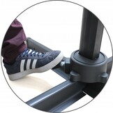 Zweefparasol - met voet en parasolhoes - 300x400cm - beige