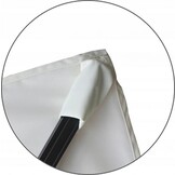 Zweefparasol - met voet en parasolhoes - 300x400cm - beige