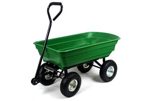 Tuinkar -  met kiepfunctie - 75 liter - 110x51x50 cm - groen