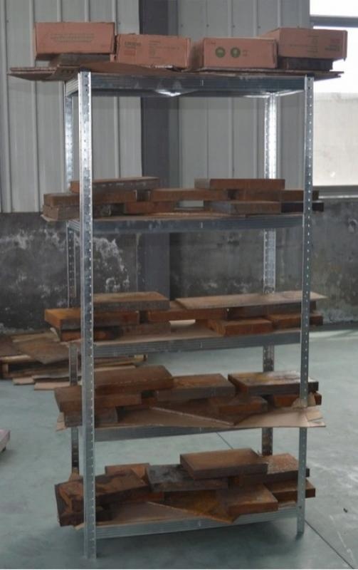 Stellingkast - met 5 planken - 180x90x40 cm - grijs