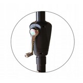 Parasol - tuinparasol - met hoes - rond - 300 cm - grijs