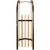 Slee van beuken hout 95cm met steun en textiel zitting