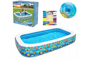 Bestway - opblaas zwembad - flora jumbo - 305x183x56cm