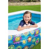 Bestway - opblaas zwembad - flora jumbo - 305x183x56cm