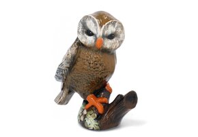 Tuinbeeld - uil - 35x21x31 cm - veelkleurig