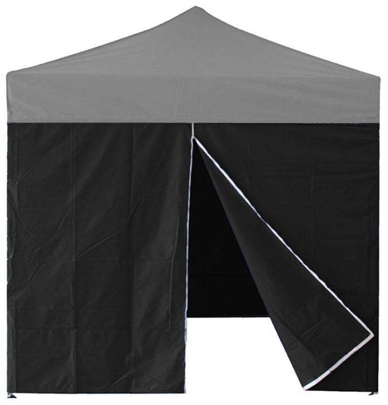 Partytent wand - met ritsluiting - 300x300x193 cm - zwart