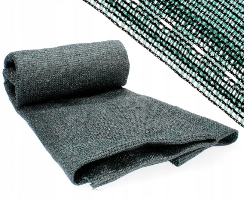 Schaduwnet - 120x2500cm - UV bestendig - donkergroen