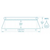 Bestway - opblaas zwembad - 305x66cm - met filterpomp