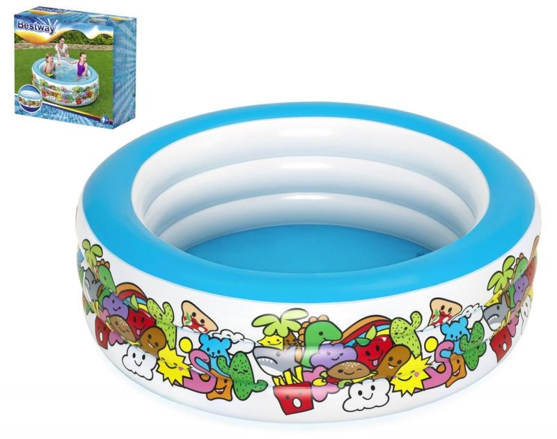 Bestway - kinderzwembad - zeeleven - 152x51cm - veelkleurig