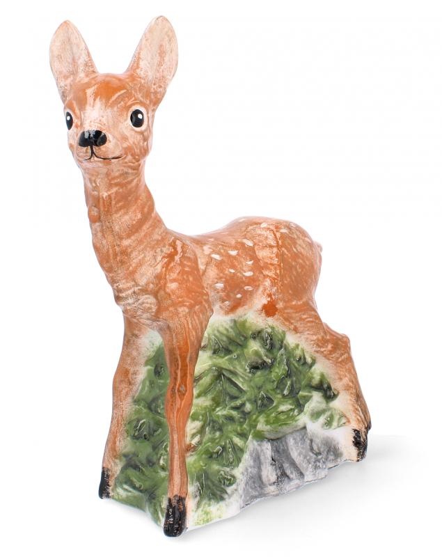 Tuinbeeld - hert - 39x11x31cm - veelkleurig