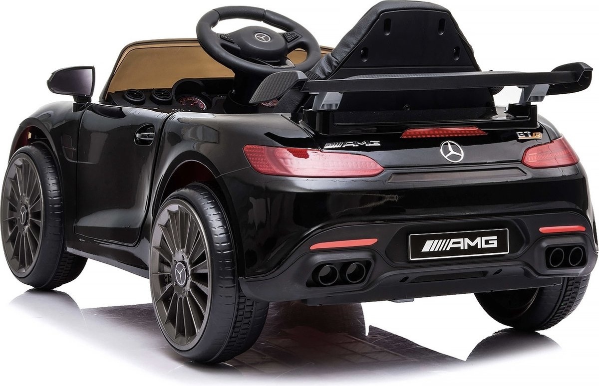Elektrische kinderauto - Mercedes GTR AMG - 2x25W - zwart