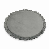 Speelnest - speelkleed baby - velvet - 100 cm - grijs - rond
