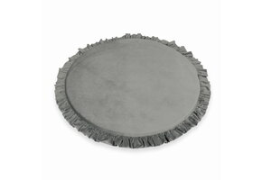 Speelnest - speelkleed baby - velvet - 100 cm - grijs - rond