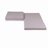 Speelmat opvouwbaar - 120x120 cm - velvet - lichtroze
