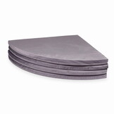 Speelmat opvouwbaar - 160 cm - velvet - rond - lichtpaars