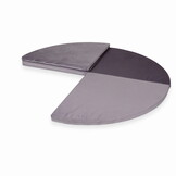 Speelmat opvouwbaar - 160 cm - velvet - rond - lichtpaars