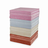 Speelmat opvouwbaar - 120x120 cm - beige -  velvet - vierkant